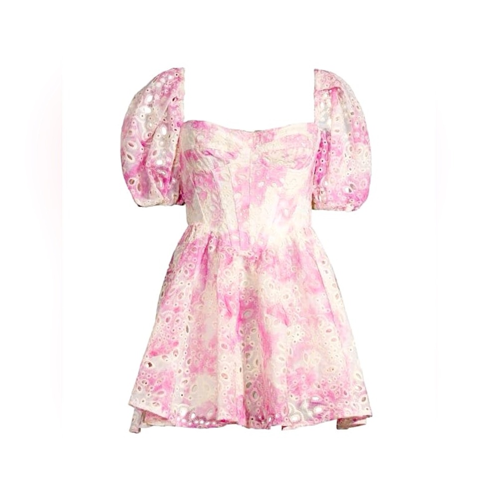 Bardot Kiah Eyelet Corset Mini Dress